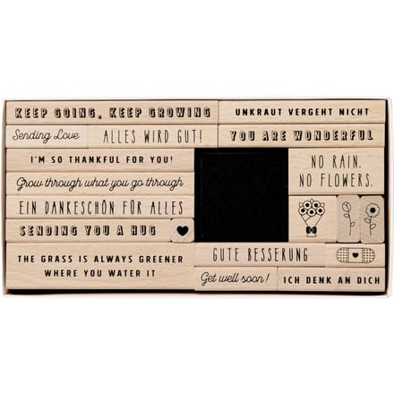 XL Stempel set "Alles komt goed!"