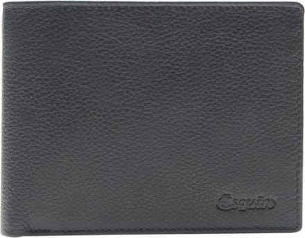 Esquire Leren Portemonnee Primavera Men Wallet Black Zwart
