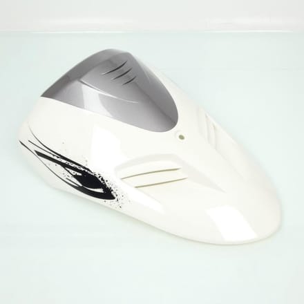 Voorbeenschild origineel voor scooter Yiying 50 YY50QT wit / grijs Nieuw