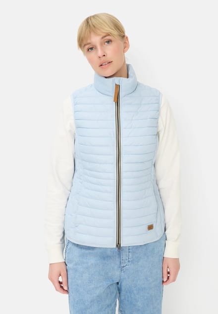 camel active Gewatteerd vest gemaakt van gerecycled polyamide - Maat - Lichtblauwwomenswear-48