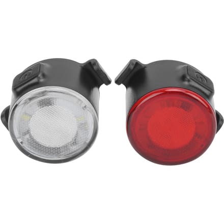 Fiets LED Achterlicht Voorlicht Set USB Oplaadbaar Fiets Nachtrijden Mini Waarschuwingslicht gray