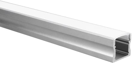 LED strip profiel Potenza aluminium hoog 1m incl. melkwitte afdekkap