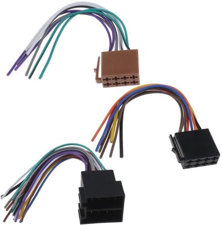 Allecto - 16 Pin Iso Adapter Kabel - Auto Audio Kabelboom