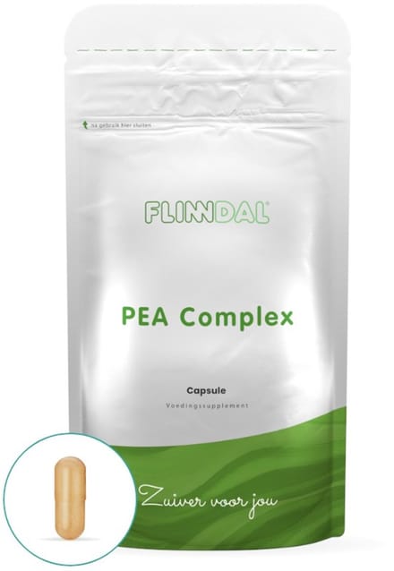 Flinndal Pea Complex - 400 mg 100% pure Palmitoylethanolamide (PEA) per capsule - 90 capsules