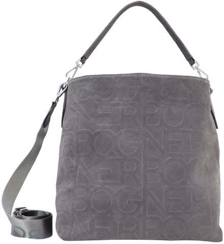 Bogner Schoudertas Tenna Velluto Jessi Hobo Bag Grey Grijs