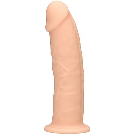 Real Rock - Silicone Dildo zonder Ballen - huidskleur - 15.3 cm