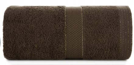 Zachte donkerbruine BARI handdoek 30x50 cm, 100% katoen