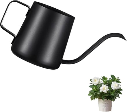 350 ml Zwarte Mini-Gieter met Lange Uitloop voor Kamerplanten