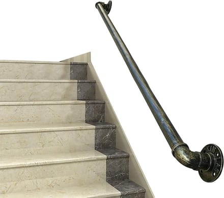 Trapleuning Beugel - Veiligheidsbeugel Trap - Veilige Traplift - Antislip Oppervlak - 4.5 Meter - Brons