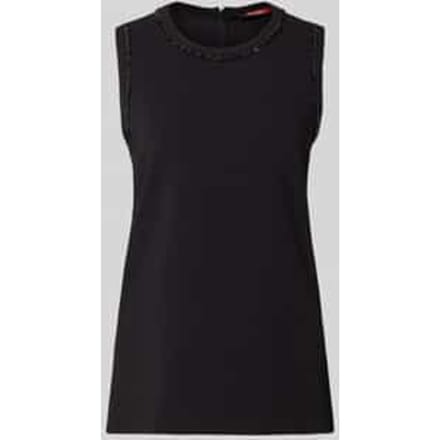 Regular fit blousetop met siersteentjes model 'MSTZAINO'