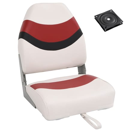vidaXL - 2-delige - Bootstoelenset - met - hoge - rugleuning - inklapbaar