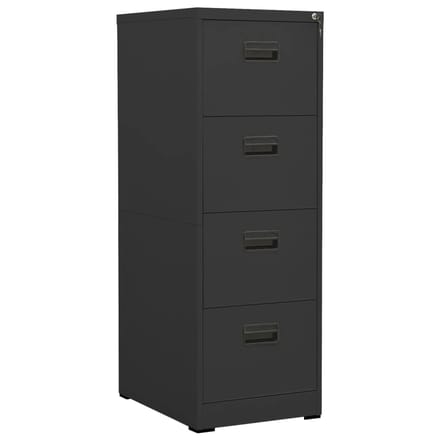 vidaXL - Archiefkast - 46x62x133 - cm - staal - antracietkleurig