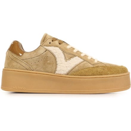 Sneakers Victoria Turin Daim Effet Mouton
