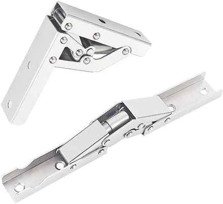 Dailygoody - 2Pcs Vouwscharnieren 90° voor Kasten - Verborgen