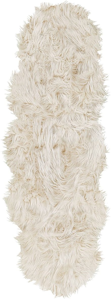 MAMUNGARI - Schapenvel - Beige - 60 x 180 cm - Acryl
