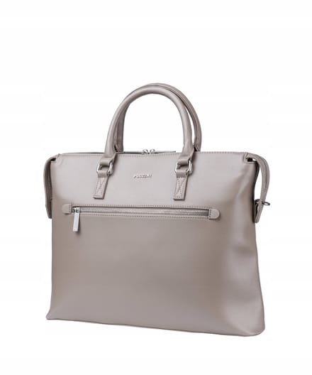 PUCCINI Dames Aktetas Laptop 14" Beige - Stijlvol & Functioneel