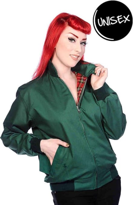 Banned - HARRINGTON Bomber jacket - M - Groen