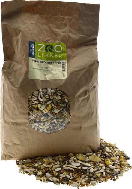Zoolekker Papegaai Deluxe + Fruit 3kg