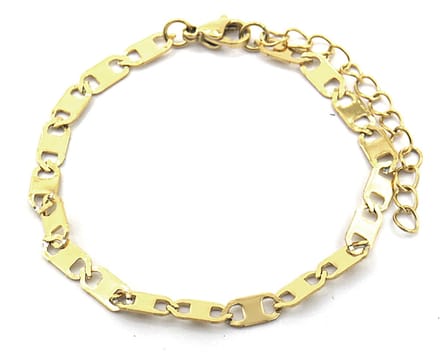 Armband Dames - RVS - Verstelbaar 17-22 cm - Goudkleurig