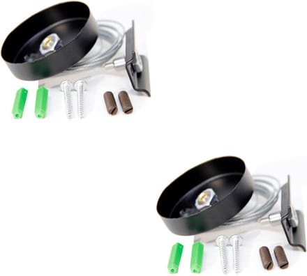 Spanningsrail Ophangset 2 Pack - Exotro - 1 Fase - 1 Meter - Zwart