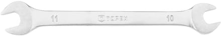 Topex - Dubbele Steeksleutel - 10 x 11 mm - Ergonomisch - Chrome-Vanadiumstaal