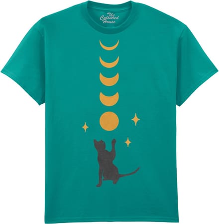 Katten Cat And Moon Up! The Coloured House T-shirt M