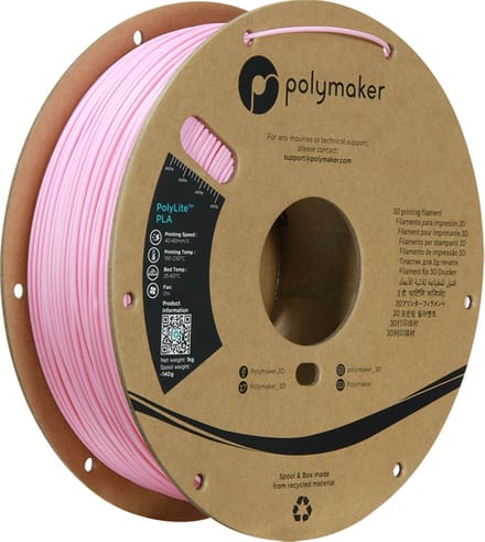 Polymaker PolyLite PLA Filament Pink 1.75mm 1KG