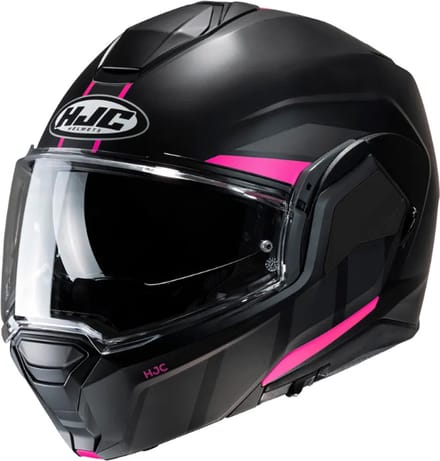 Hjc I100 Beis Zwart Roze MC8SF Systeemhelm - Helm