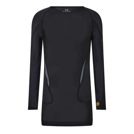 Skins Heren G400 Plain Performance-shirt met lange mouwen (ZWART/GEEL)