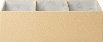 Exacompta 2x Bureau organizer 4 vakken OfficeByMe - Beige - 68602E