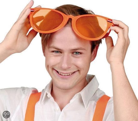 Mega Bril Oranje - Koningsdag - EK/WK Voetbal
