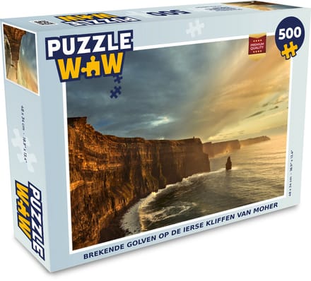 Puzzel Brekende golven op de Ierse Kliffen van Moher - Legpuzzel - Puzzel 500 stukjes