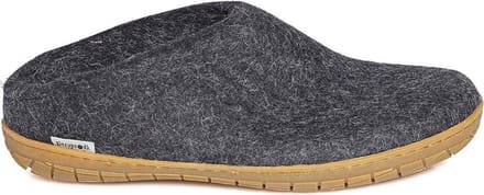Glerups Slipper met rubber zool-Zwart-36