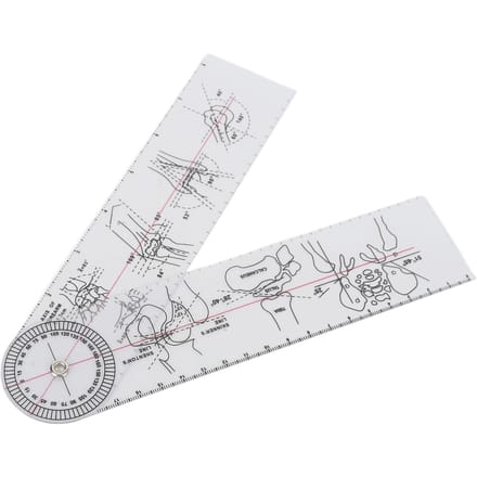 Gewrichtslineaal Transparant Plastic Spinale Goniometer Fysische Hoek Gradenboog Lineaal white