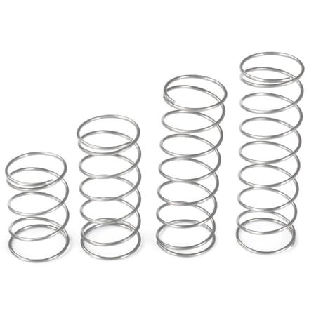Dailygoods - Set van 10 Mini Roestvrijstalen Compressieveren 1 x 5 x 20 mm