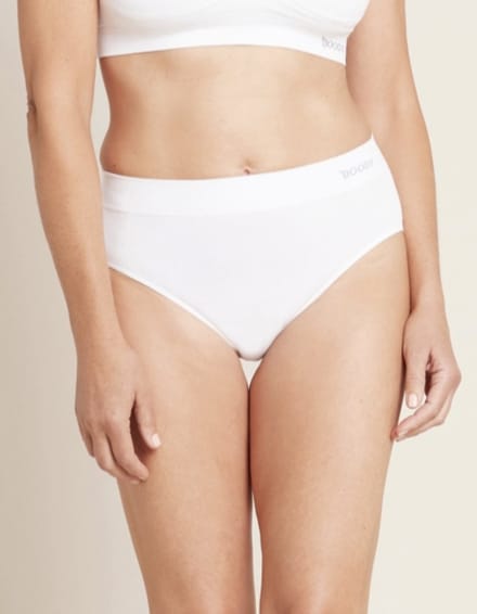 Boody Full Brief Tailleslip Kleur Wit, maat M Bamboe onderkleding
