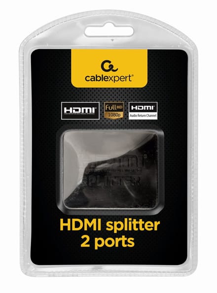 Gembird DSP-2PH4-03 - HDMI Splitter - 1 naar 2 HDMI - 4K UHD - Zwart
