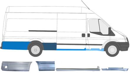 Reparatiepaneel set voor Ford Transit 2000-2013 / Rechts