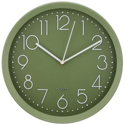 Wandklok Viva groen 30cm