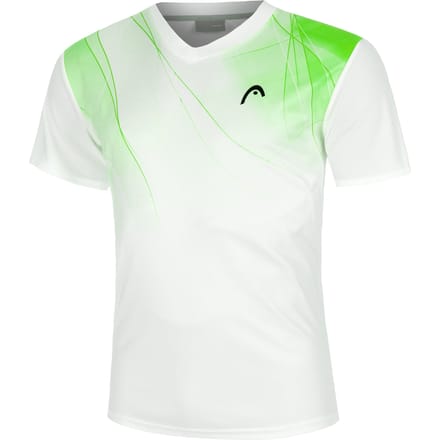 HEAD Topspin T-shirt Heren-Wit,Groen