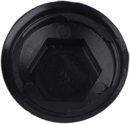 Deurschroef Afdichting - Afdekking Schroef - Auto Onderhoud - Exacte Pasvorm - 10x10x2 cm - Zwart