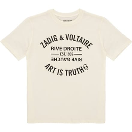 Zadig & Voltaire - Short Sleeve T-Shirt logo - Beige - Maat 140