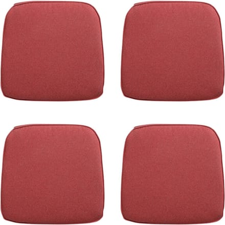 Madison - Zitkussen Wicker Manchester red - Ca. 48x48 cm - Set van 4