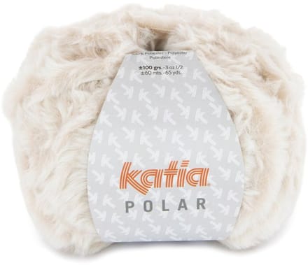 Katia Polar - 109 beige-wit - Polyester Garen