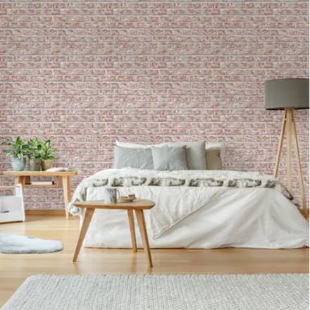 Decomode Vliesbehang Baksteen - Rood - 10,05m X 53cm