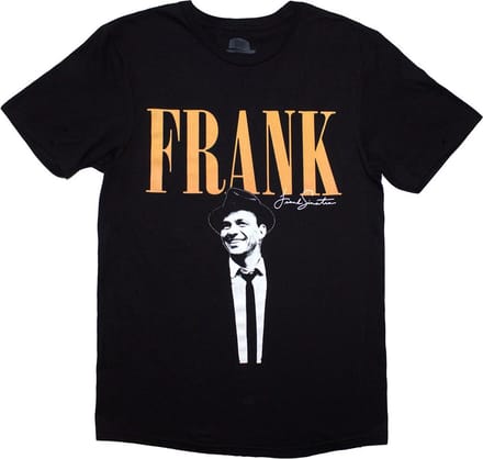 Frank Sinatra - Frank Heren T-shirt - S - Zwart