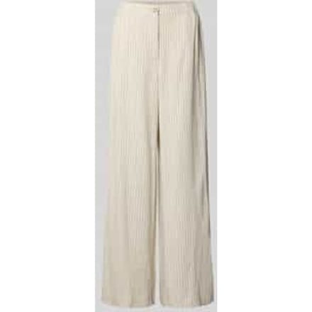 Wide leg stoffen broek met elastische band, model 'LIRU'
