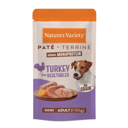 Voordeelpakket Nature's Variety Paté No Grain Adult Mini 16 x 150 g - Kalkoen 16 x 150 g