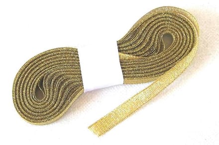 HOBI - Goudkleurig metallic lint 6 mm x 10 m voor tafeldecoratie