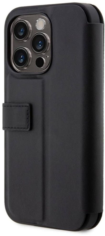 iPhone 14 Pro Bookcase hoesje - BMW - Effen Zwart - Leer